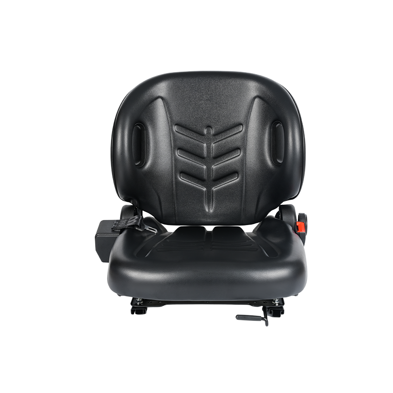 Asiento de operador apilador eléctrico BF2-2 Universa - Tela elástica impermeable de 4 vías recubierta de negro PVC con interruptor de sensor OPS y respaldo ajustable Compatible con Hangcha, Toyota