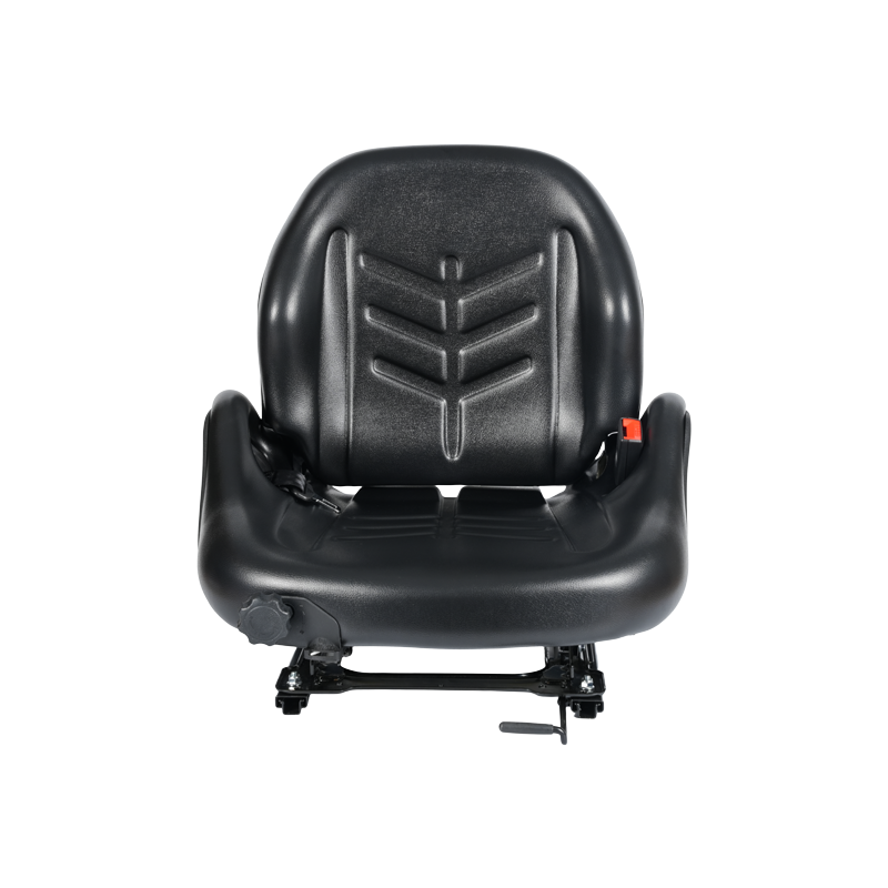 Asiento con suspensión certificado BF5-3 EN13490 IT1+IT2 con cinturón de seguridad e interruptor OPS | Diseño de operador amplio compatible con carretillas elevadoras Hangcha, Nissan, TCM y Mitsubishi
