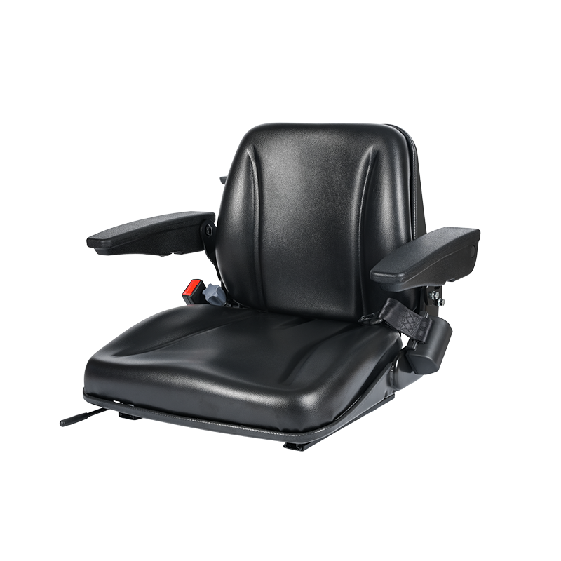 Asiento agrícola plegable mecánico duradero BF8-4 para carretillas elevadoras agrícolas con ajuste de peso 
