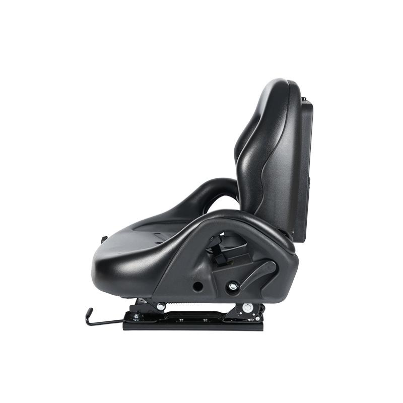 Asiento con suspensión certificado BF5-3 EN13490 IT1+IT2 con cinturón de seguridad e interruptor OPS | Diseño de operador amplio compatible con carretillas elevadoras Hangcha, Nissan, TCM y Mitsubishi