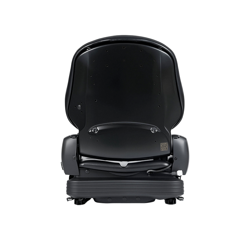 Asiento de suspensión mecánico de repuesto de vinilo de perfil bajo BF16 para equipos de elevación de carretillas elevadoras con manipulación de materiales - Negro con EN13490 IT1+IT2