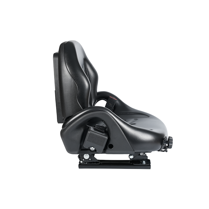 Asiento con suspensión certificado BF5-3 EN13490 IT1+IT2 con cinturón de seguridad e interruptor OPS | Diseño de operador amplio compatible con carretillas elevadoras Hangcha, Nissan, TCM y Mitsubishi