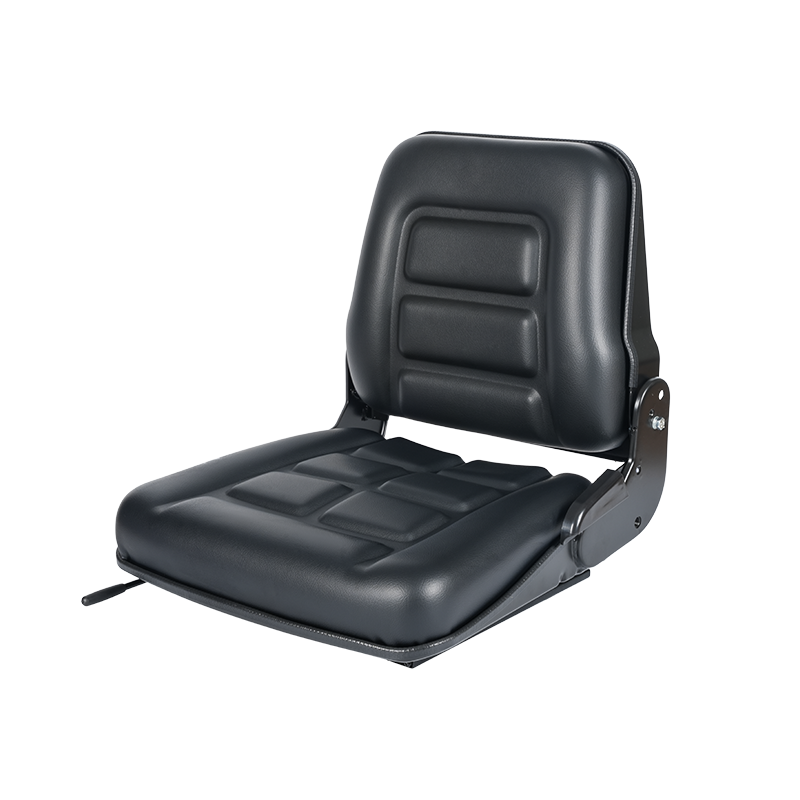 Asiento industrial plegable BF1-2 para camiones con plataforma con diseño plegable hacia adelante de 95° que ahorra espacio