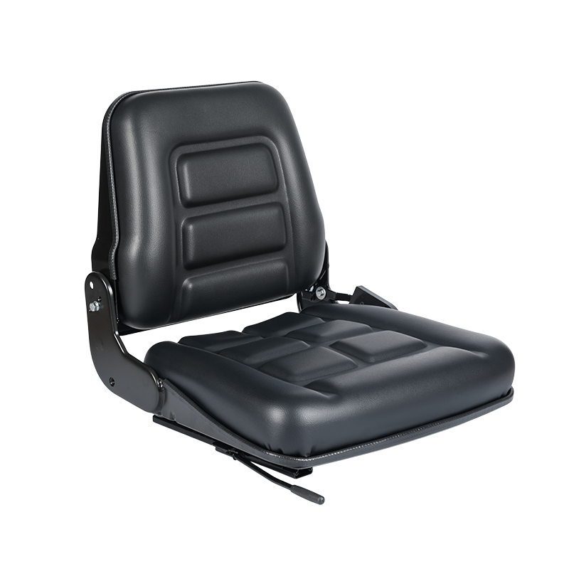 Asiento industrial plegable BF1-2 para camiones con plataforma con diseño plegable hacia adelante de 95° que ahorra espacio