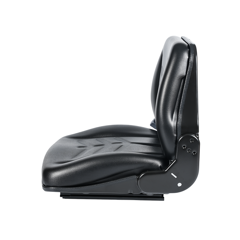 Asiento confiable con semisuspensión BF8-4 para tractores de remolque de aeropuerto con suspensión mecánica y respaldo de 15°