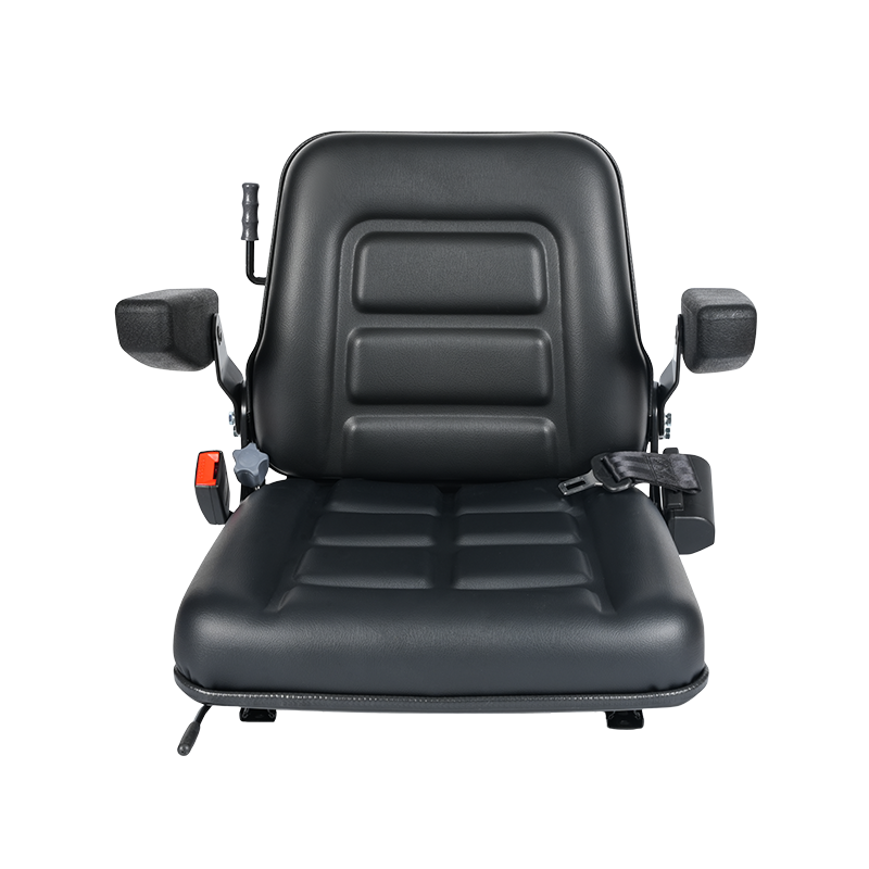 BF1-3ABCD Asiento de construcción con suspensión mecánica totalmente equipado con apoyabrazos, cinturón de seguridad, OPS y bolsillo