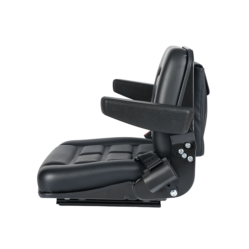 BF1-3ABCD Asiento de construcción con suspensión mecánica totalmente equipado con apoyabrazos, cinturón de seguridad, OPS y bolsillo