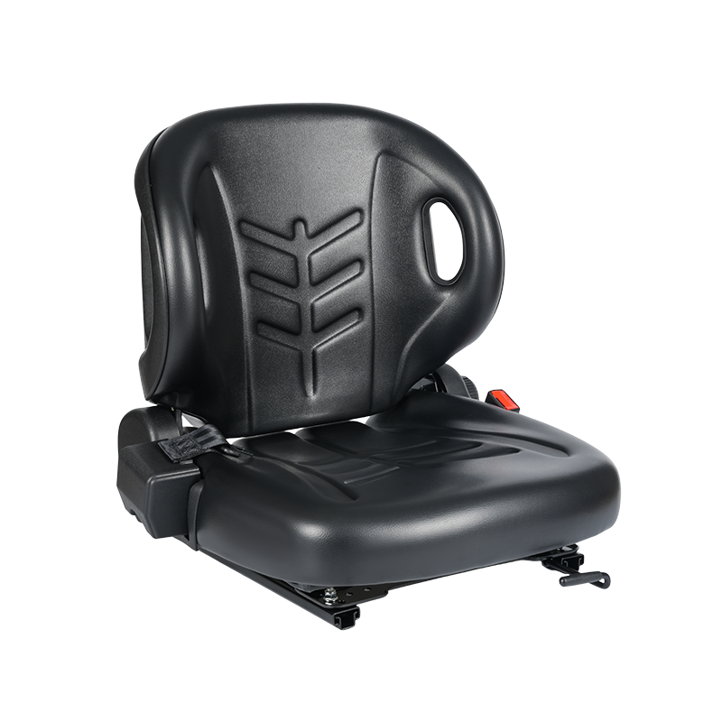 Asiento para maquinaria de construcción con respaldo plegable 2-2 y opciones de tela doble para cabinas compactas