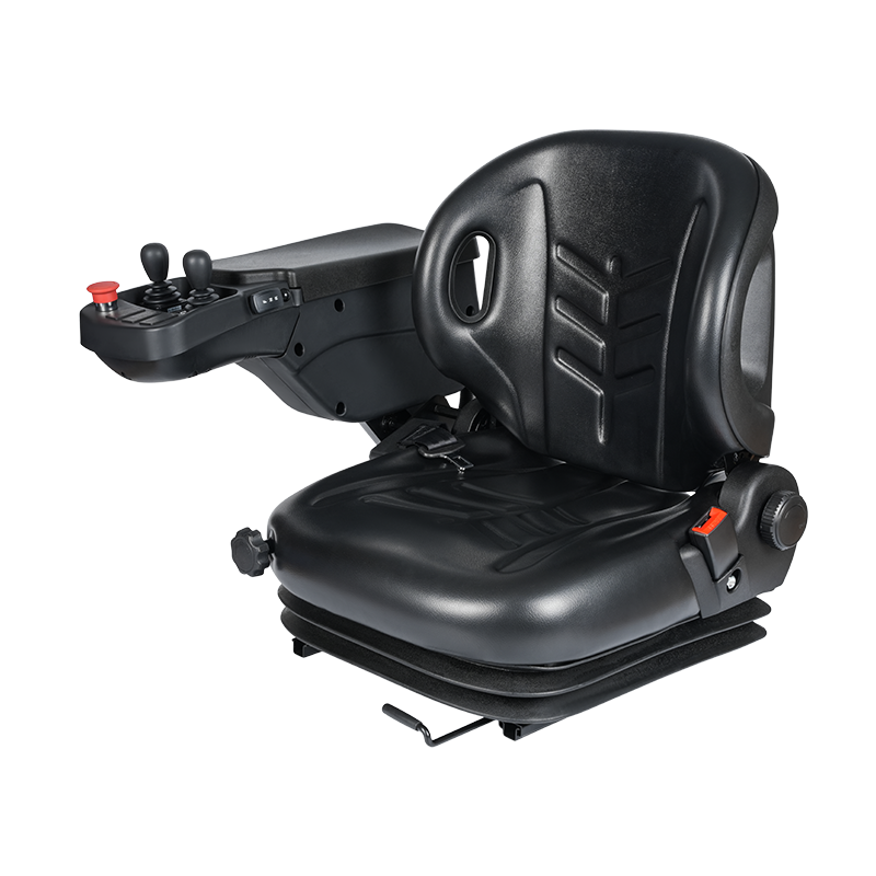 Asiento de montacargas con suspensión total BF2-3ABC con consola de reposabrazos inteligente integrada y palanca de control