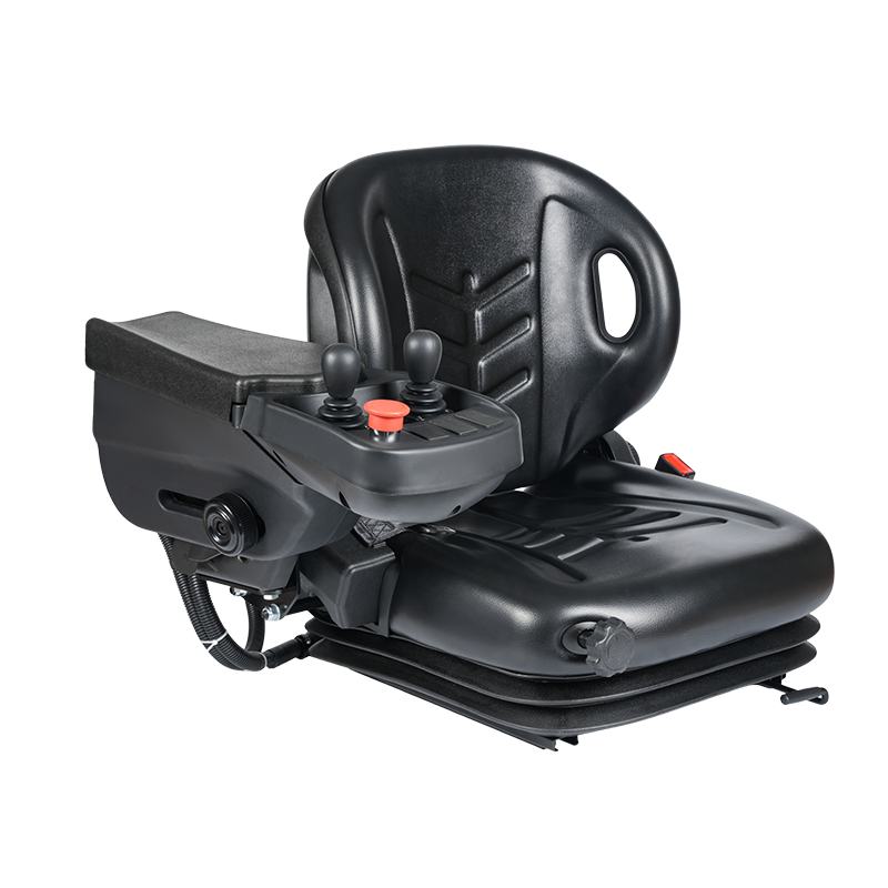 Asiento de montacargas con suspensión total BF2-3ABC con consola de reposabrazos inteligente integrada y palanca de control